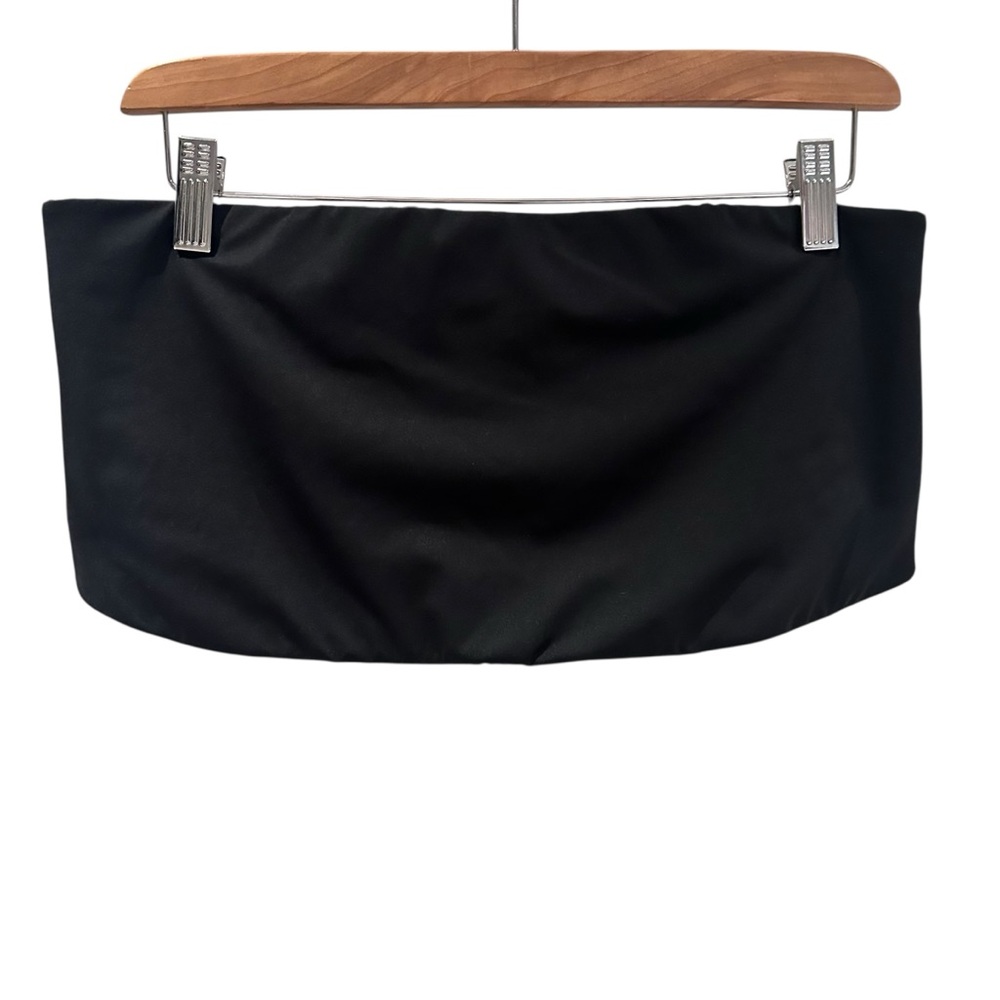 Girlfriend Collective‎ Black Bandeau Bra Size XXL
